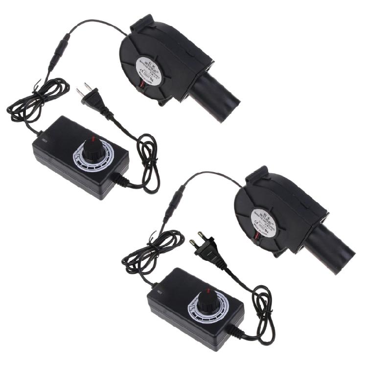 BBQ Fan Blower 9733 97mm Adjustable Speed DC12V 5500R Camping Cooking Fan Blower