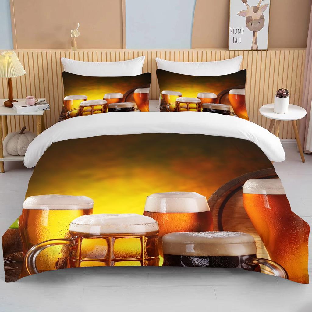 Comforter 10 Sizes Beer Patterns S Race Car Bedding Sets For Teens Kids Adult Bedroom Decor Bedclothes