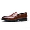 Doudou shoes men's spring and autumn men's leather shoes Korean version versatile men's shoes heightening casual shoes one pedal hair stylist shoes