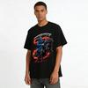 Dark Style Grim Reaper Riding Horse Print Trendy Cool Short Sleeve T-Shirt Pure cotton T-shirt