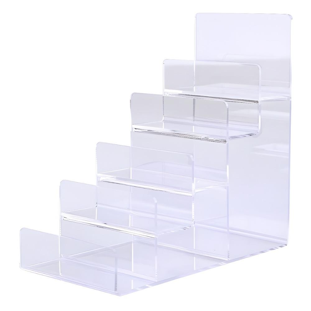 2-5 Tiers Display Risers Acrylic Clear Jewelry Racks Organizer Makeup Storage Rack  Handbag Purse