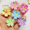10 Pcs Cute Cartoon Flower Series Resin Crafts for Scrapbooking and DIY Jewelry Making