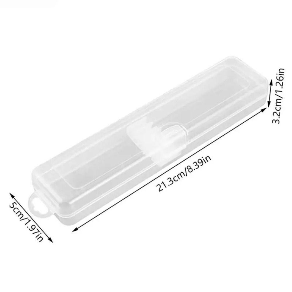with Snap Makeup Brush Box Transparent Storage Box Multifunctional Stationery Organizer