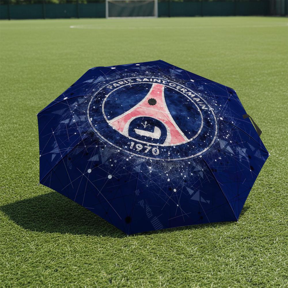 

1 PC Automatic Folding Umbrella-Paris Saint-Germain Pattern, Portable & Foldable Design with 8 Ribs, Christmas Birthday Gifts