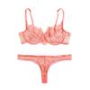 Erotic Underwear Sexy Lace  Three Point Lingerie With Steel Ring