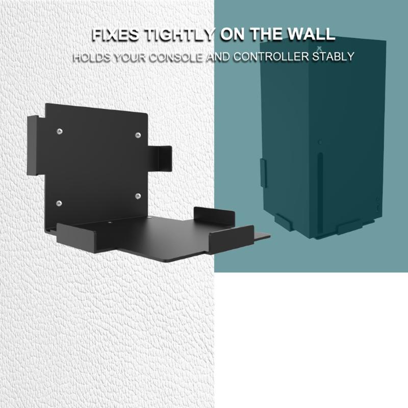 Anti-Scratch Game Rack for Series X Console Wall Mount Includes Dry Wall Screws Anchors Wall Holder