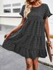 New Women's Casual Print Dress Spring and Summer Temperament Ranch Style Female Dress