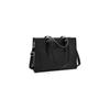(As Show, One Size) Women's Laptop Bag Waterproof Lightweight Leather 15.6 Inch Laptop Handbag Business Office Briefcase Work Bag Black