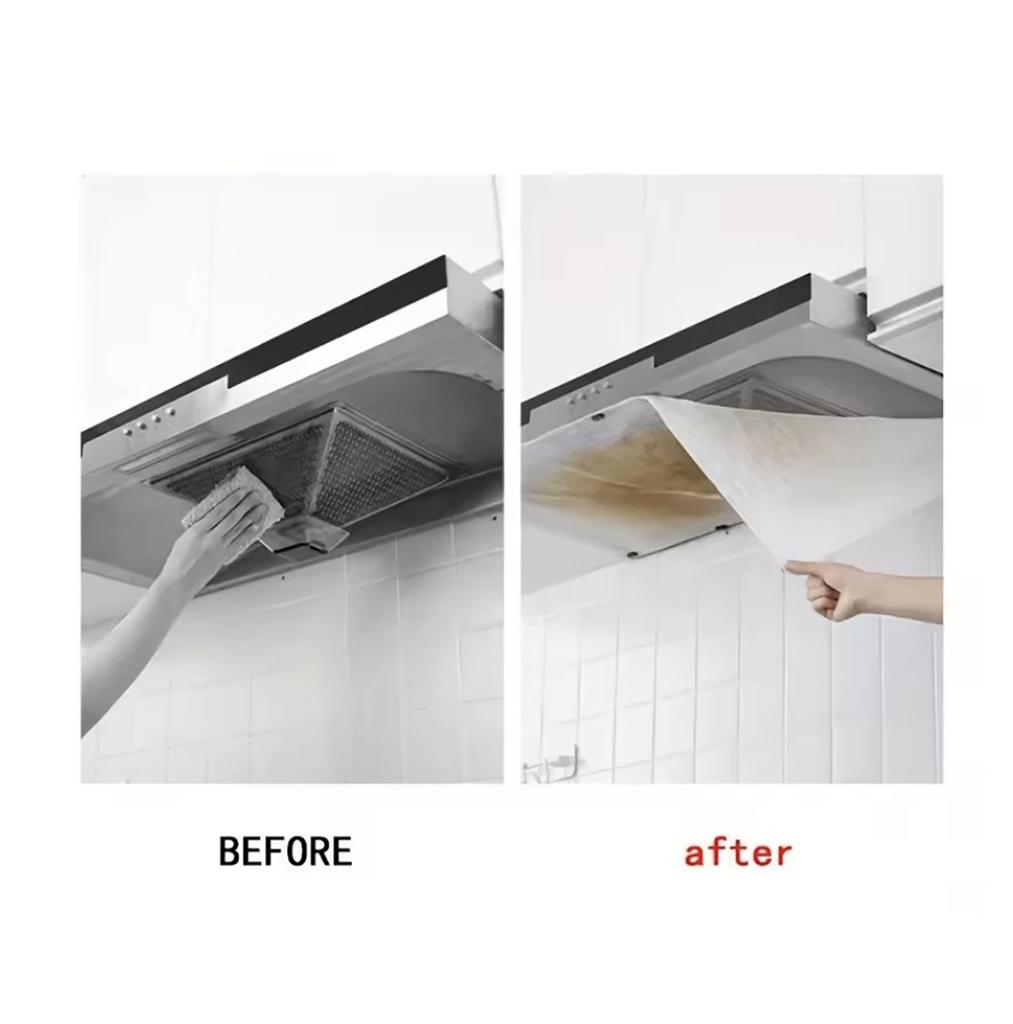 Kitchen Oil Stickers Range Hood Filter Set High-Performance Oil Absorption Smoke-Free Universal Fit Durable Sticker Protection