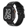 Metal Head Silicone Band for Apple Watch Ultra 3 49mm 46mm 42mm 45mm 44mm 40mm Rubber Strap for Iwatch Series 11 10 9 8 7 6 5 SE