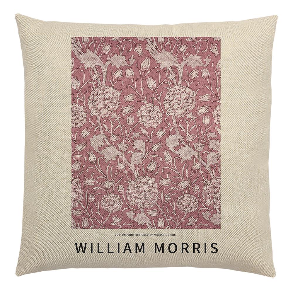 William Morris Painting Cushion Cover for Sofa Throw Pillow Cover Vintage Linen Pillow Case Home Decoration Leaf Plants Printing