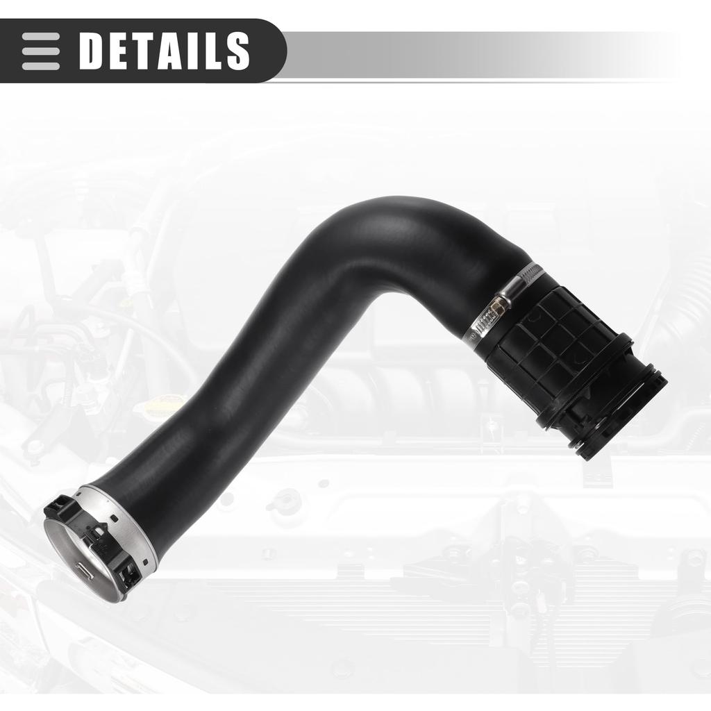Motoforti Engine Air Cleaner Intake Hose Tube, Air Intake Hose for Chevy Cruze 2016-2019, Rubber, with Clamp, No. 13374646, Black