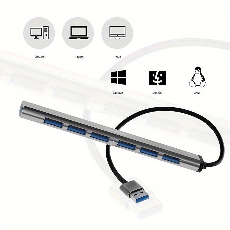A USB 3.0 Hub, High-speed Data Transfer, Plug and Play, Compact Design, Easy Connection, USB Multi-port Adapter
