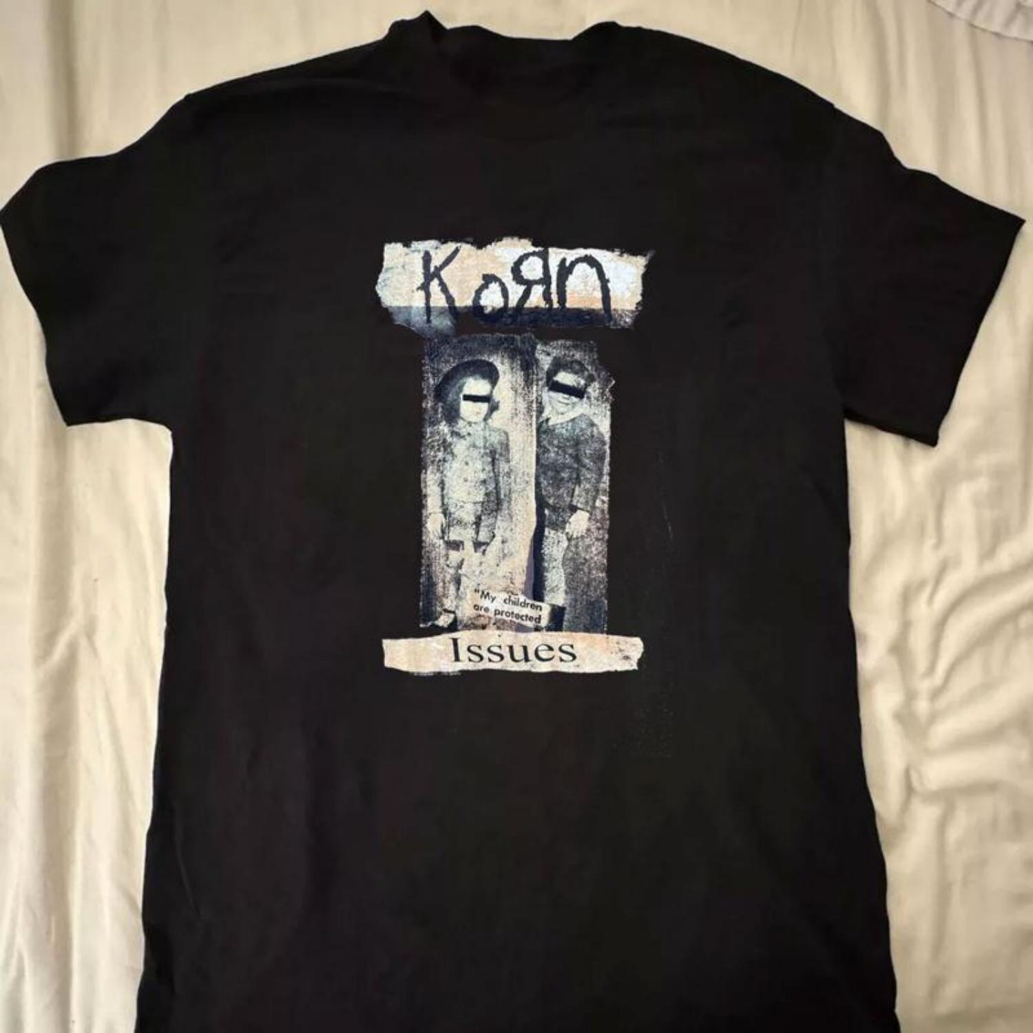 Футболка KORN 90-х  Issues My Children Are Ptotected  S