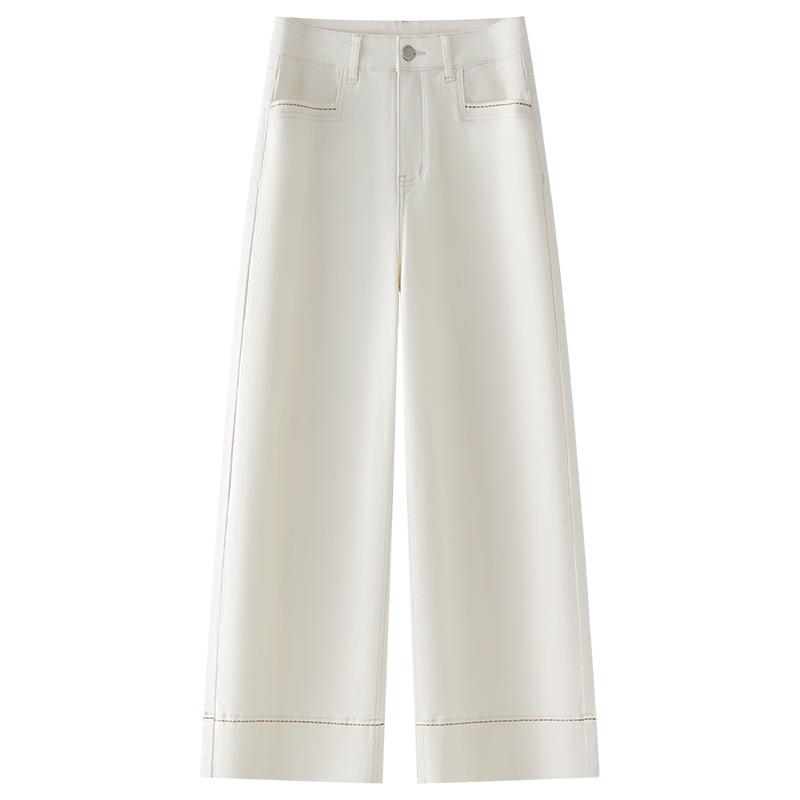 

Women s Off-White High Waist Cropped Jeans - 2025 Spring Loose Fit L