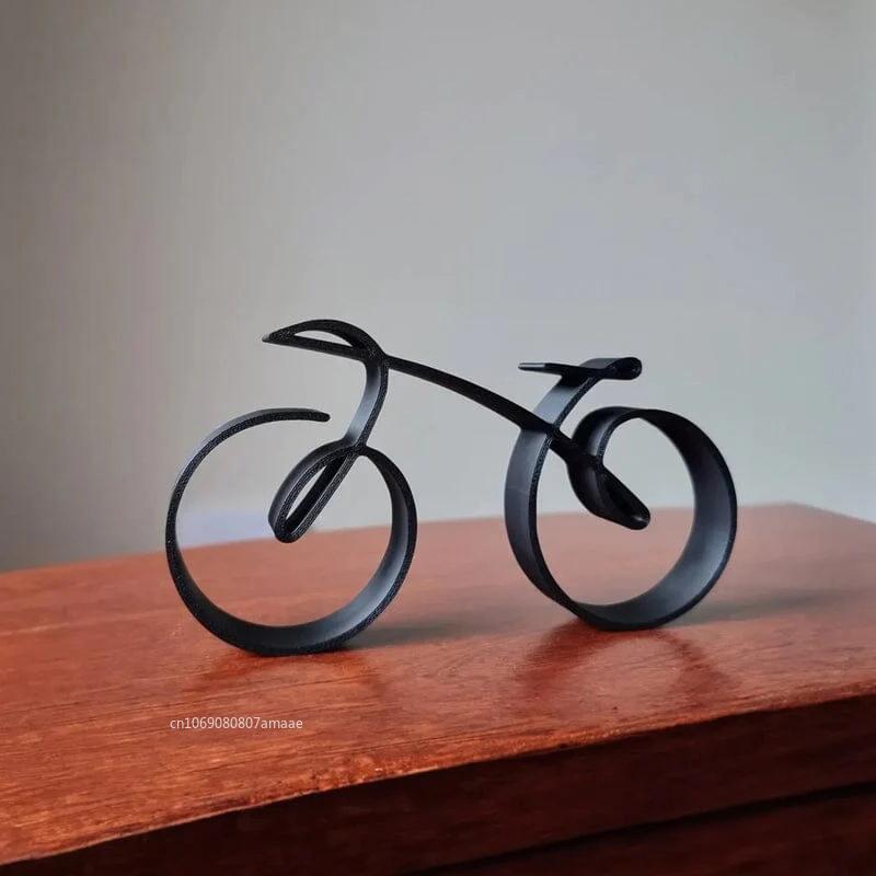 S/L Acrylic Minimalistic Bicycle Sculpture Bicycle Ornament Personality Table Decoration Items Office Decoration Minimal Gift