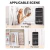 1pc Travel Portable Wall Hanging Jewelry Organizer Necklace Holder Anti-Tangle Earrings Hanger With 20 Bags Storage Roll