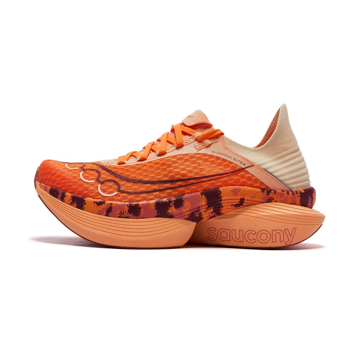 

Saucony Endorphin Elite 2 Comfortable Soft Resilient Carbon Plate Marathon Running Shoes Unisex sneaker Orange S31009-503 40.5