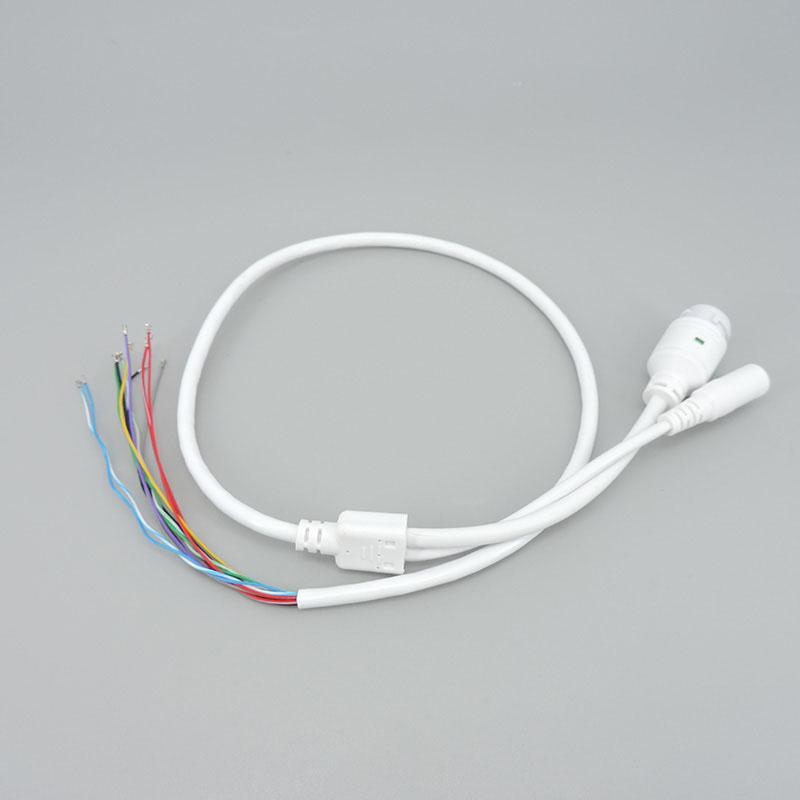 11 core CCTV POE IP netzwerk Kamera PCB Modul video power kabel RJ45 DC buchse Terminallas wasserdicht mit 4/5(+) 7/8(-)