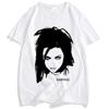 Evanescence Amy Lee Porträt T-Shirt Gothic Rock Band Hip Hop Street Style Unisex Premium Bequem Damen Und Unisex T-Shirts