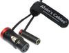 Low-Profile 3-Pin Mini-XLR Male to Full-Size XLR Female Audio Cable for BMPCC 4K 6K Camera Video Assist, Original Connector, Color: Alvin's Cables,