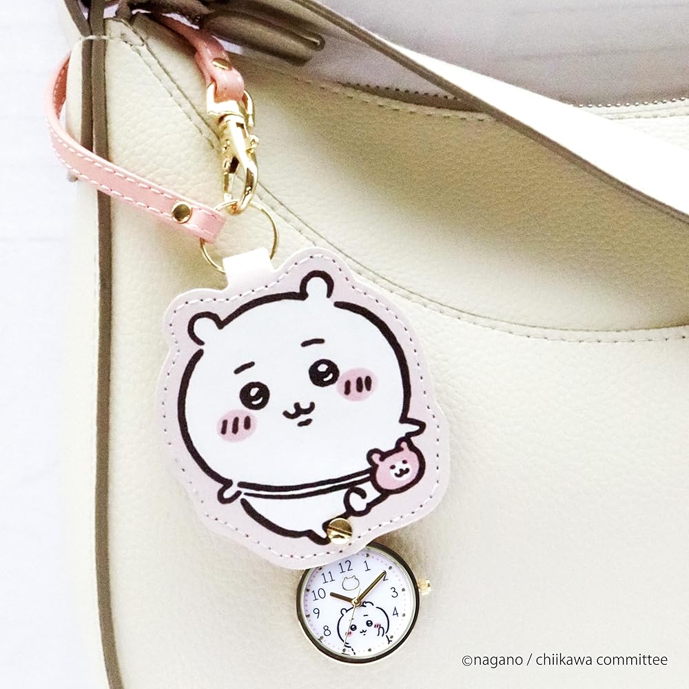 Fieldwork Character Pocket Watch Analog Strap for Women and Kids Chikawa Charm Backpack CKW003-1