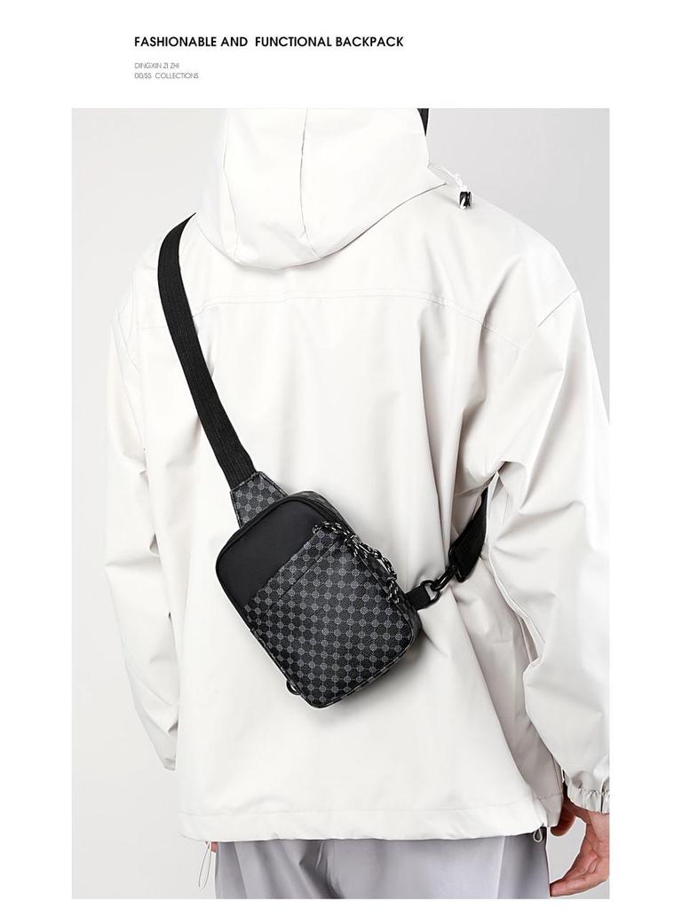 Unisex Waterproof PU Mini Sports Crossbody Bag - Phone & Essentials Carrier