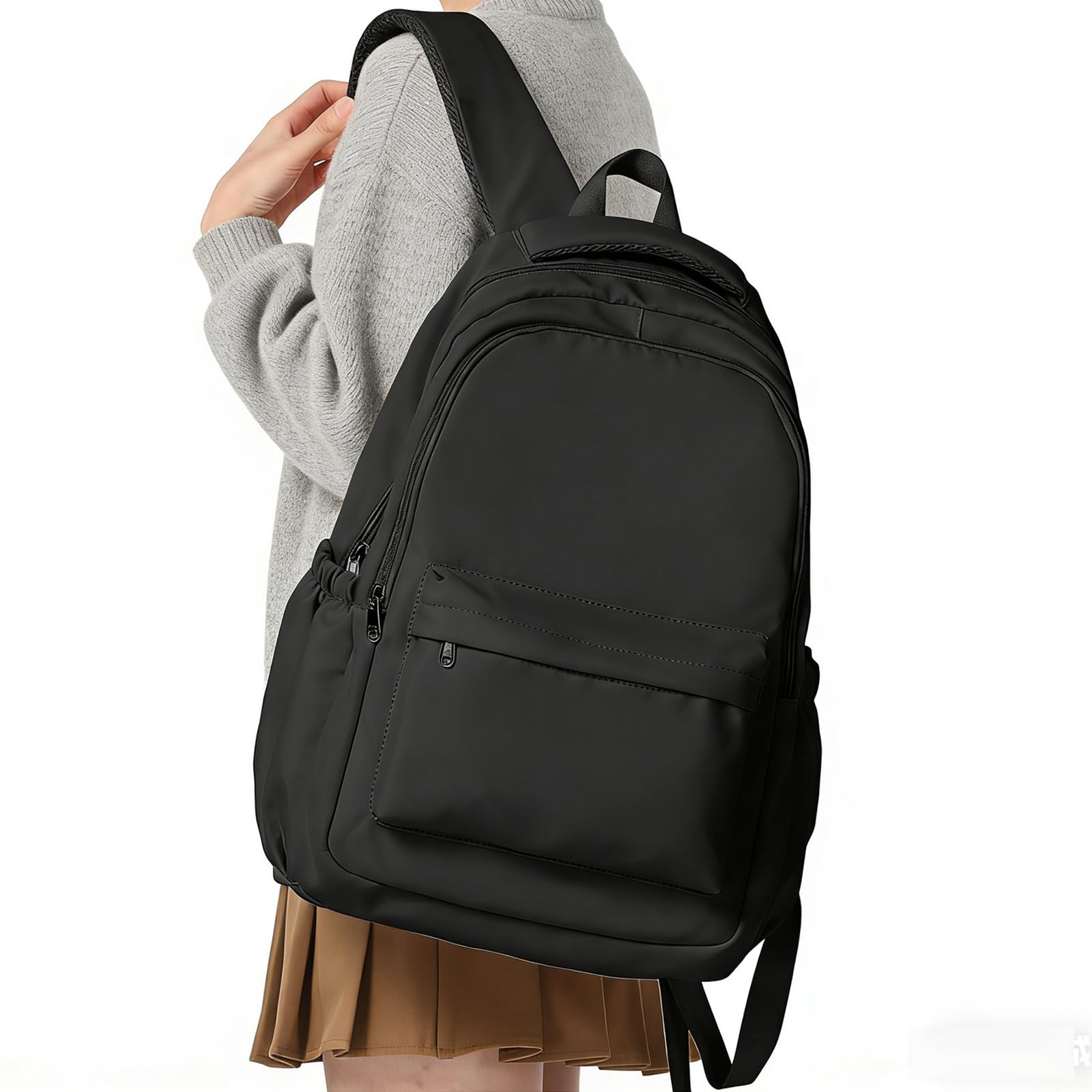 WEFLIER Women s Lightweight Backpack, Large Capacity, 20L Capacity, Perfect for Commuting, School, and A4 Sizes, Fits 14-inch Laptops,