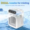 USB Charging Air Conditioner Mini Cooling Fan Desktop Air Cooler  Air Humidifier Double Spray Fan Summer Refrigeration Artifact