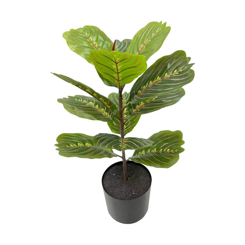 Nordic Style Luxury Fiddle-Leaf Fig Faux Plant - Dragonfly Leaf Potted Tree
