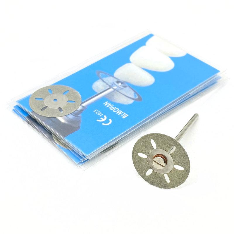 5 buc/set dentară ultra-subțire cu două fețe nisip porțelan disc de tăiere cu diamante dorn pentru disc diamantat instrumente de lustruit pentru stomatologie