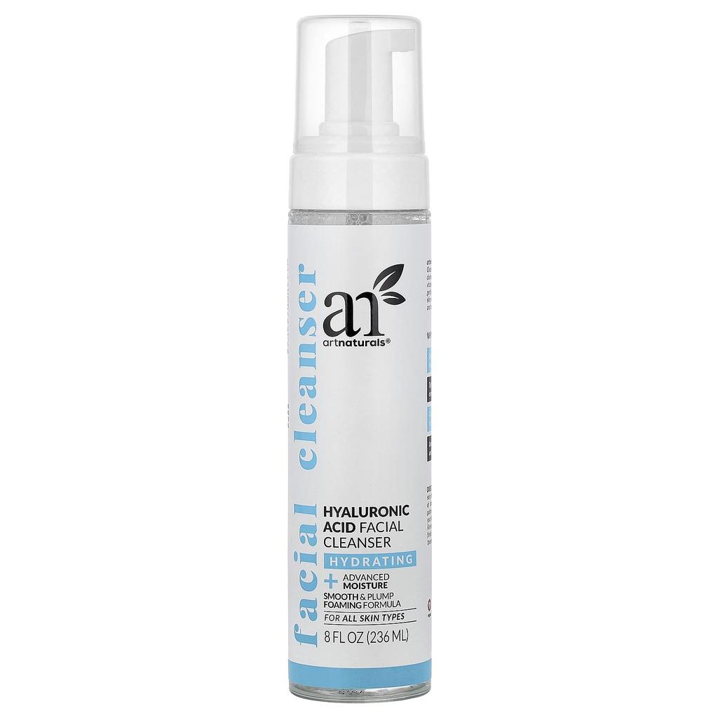 artnaturals Hyaluronic Acid Facial Cleanser, All Skin Types, 8 Fl Oz (236 Ml)