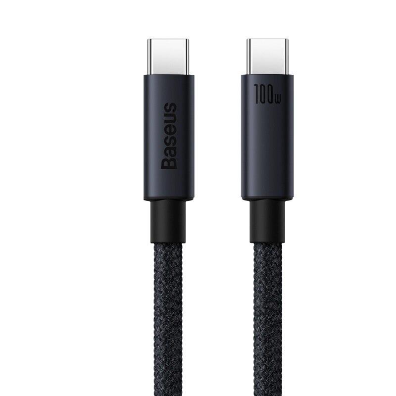Baseus 100W USB C zu Typ C Kabel für 15 Plus Pro Max PD Schnellladekabel Datenkabel für Macbook Samsung