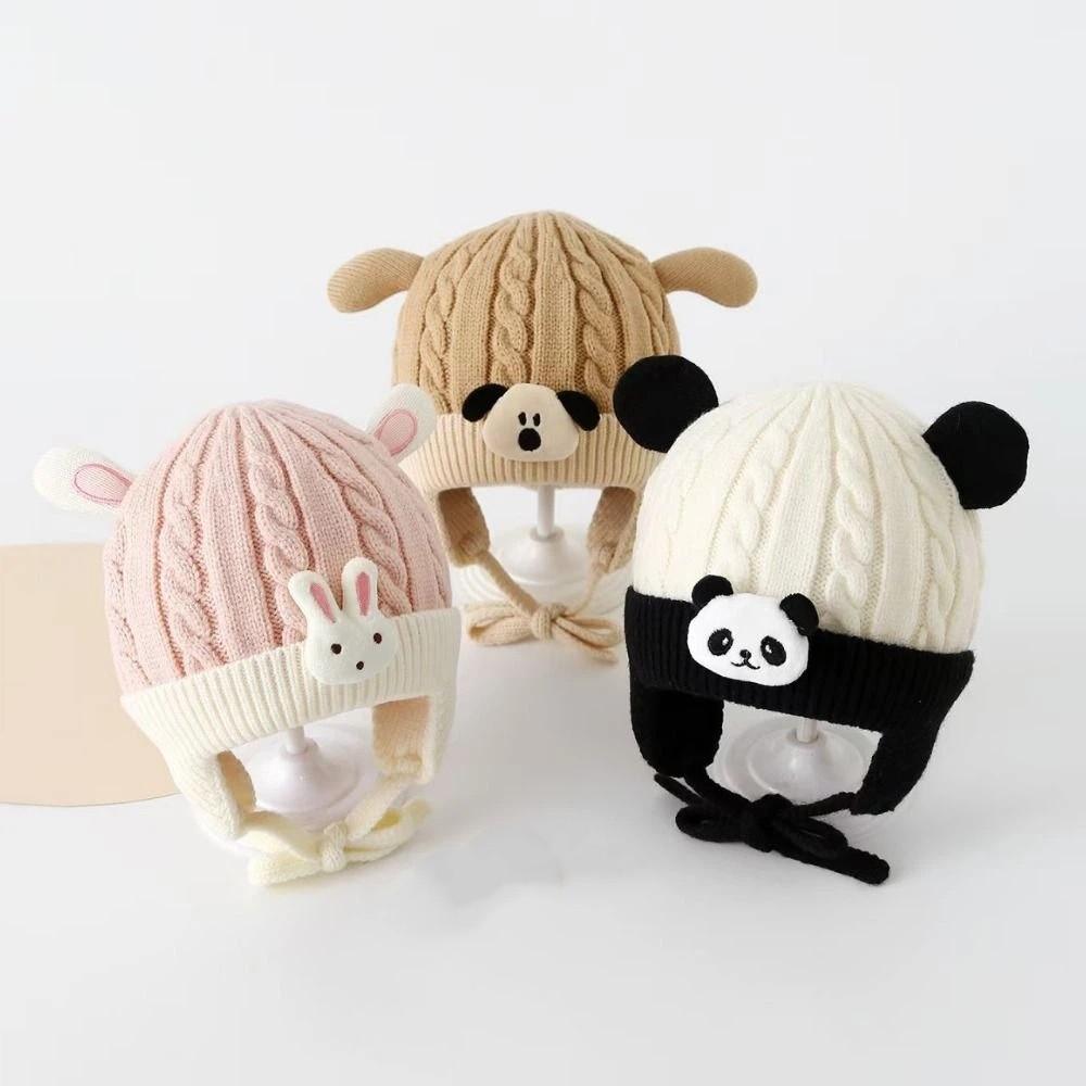 Breathable Toddler's Plush Knitted Hat 6-36 Months Kids Ear Protection Hat  Winter Season