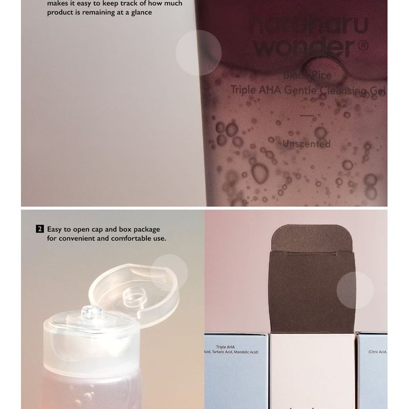 HARUHARU WONDER Black Rice Triple AHA Gentle Cleansing Gel