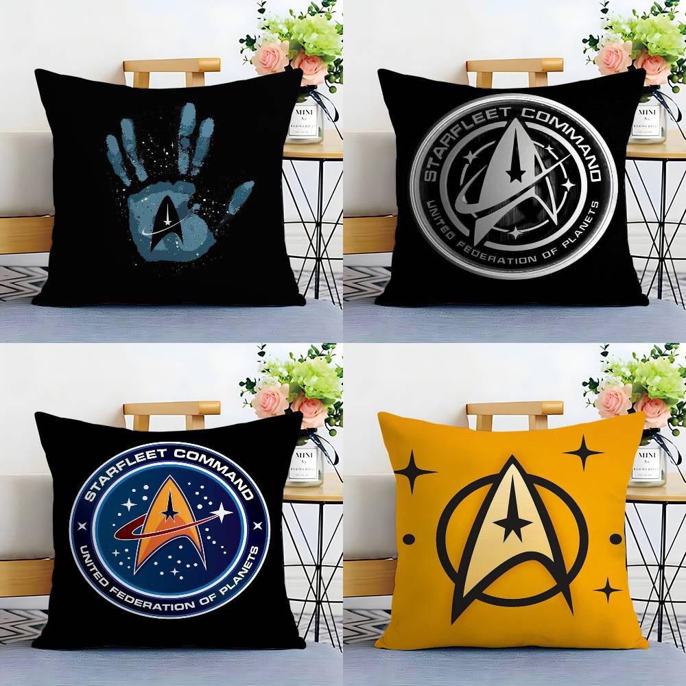 S-Star T-Trek Ship Movie Pillow Case Plush Fabric Soft Double Sided Print Sofa Cushion Cover Throw Pillow Covers