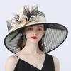 Wide Brim Phrase Women Church Hat Wide Brim Sun Hats For Wedding Tea Party Fascinator Hat Use Beach Cap Tea Party Dress Cap