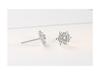 S925 Sterling Silver Snowflake Stud Earrings for Women - Korean Style, Fashionable, Versatile, Simple Christmas Gift.