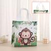 5Pcs Wild Zoo Party Gift Bag Non Woven Jungle Animal Gift Bag Children'S Wild Zoo Theme Party Birthday Gift Bag