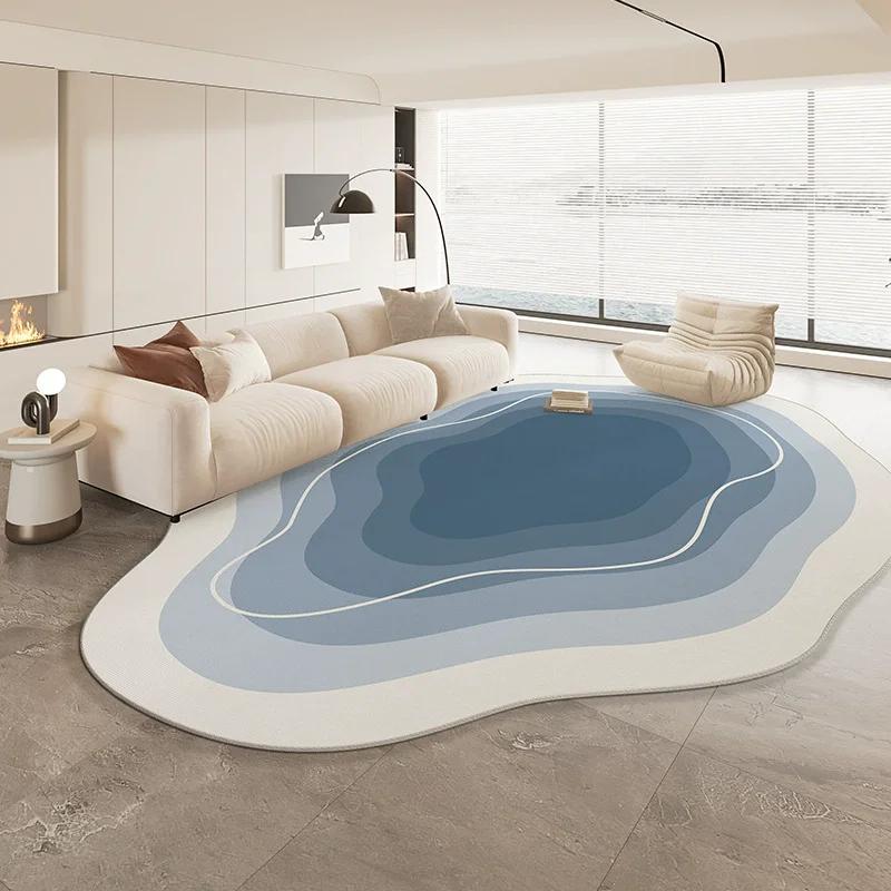 Special Shaped Cream Style French Carpet New Living Room Highend Light  Irregular Carpets Waterproof Nonslip Home Rug
