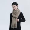 Cashmere Scarf for Women Winter High End Solid Color Scarf  Versatile Men's Shawl Korean Style Thickened Wool Scarf