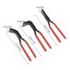 3 Piece Metal Bending Pliers Set Straight 45° & 90° Metal Sheet Flattering Pliers Hand Seam Plate for DIY Bending Flattening Red/Black