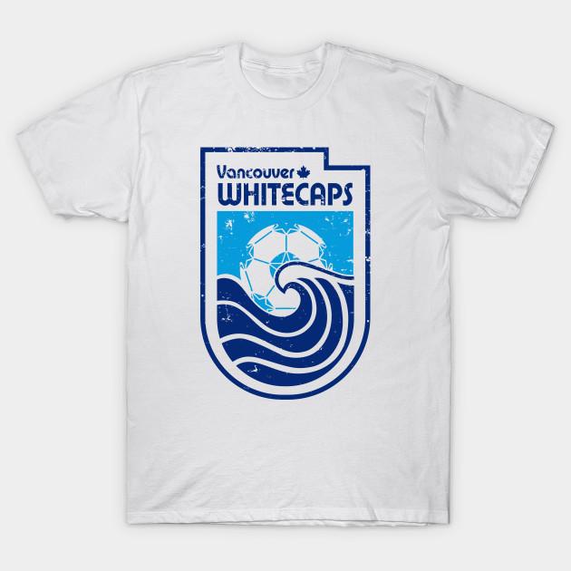 Men Black Print T-shirt 1974 Vancouver Whitecaps Defunct Vintage Soccer No-Cut Transfer Paper Print Cotton Tshirt 3XL белый