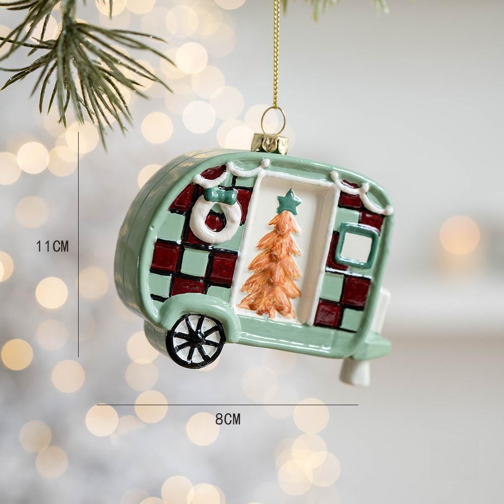 1 Stück Alter Mann Auto Bär Anhänger Weihnachtsbaum Dekoration Anhänger Weihnachtsbaumschmuck Weihnachtsdekoration Kleines Geschenk