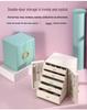 Multi-layer European Luxury Jewelry Box for Earrings, Rings & Necklaces