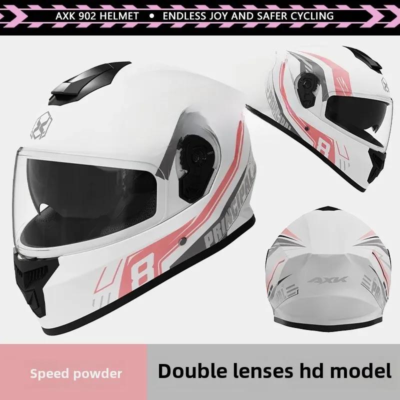 Unisex Motorcycle Helmet Winter Anti-Fog Warm Full Cover Helmet For Men And Women Electric Car Cycle Motorcycle Equipment Access