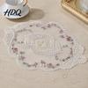 Exquisite Doilies for Home Floral Embroidered Lace Doily Vintage Style Sheer Placemat Table Mat Decorative Covers Parties Elegant Tea Party Wedding