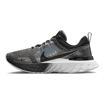 React Infinity Run Flyknit 3 Premium Black Zebra Iridescent Women Sneakers White DZ3027-001