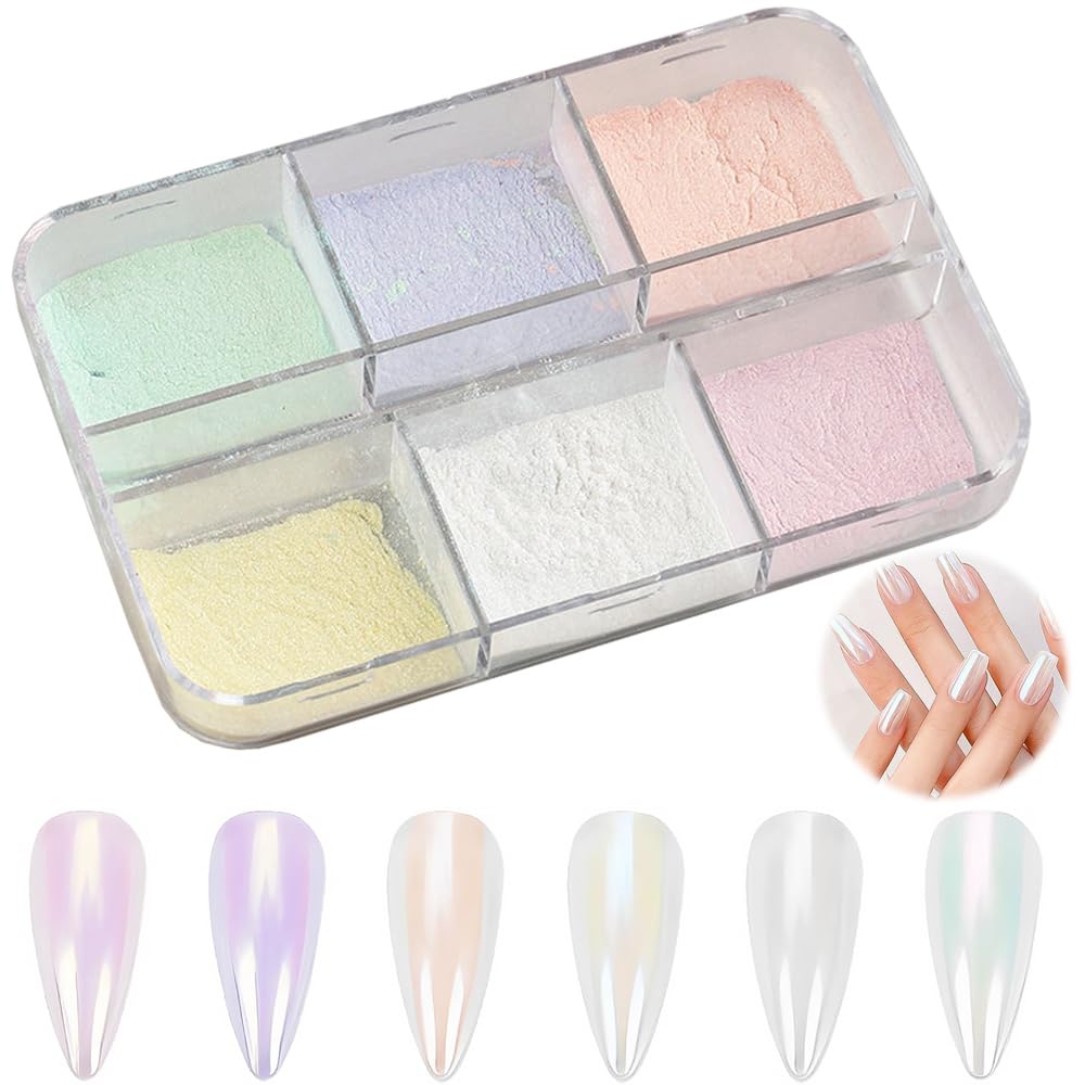 

Пудра Aurora Mirror Powder 6 цветов Пудра для ногтей Блеск для ногтей Гель-лак для ногтей Зеркальная пудра для ногтей Aurora Глиттер для ногтей Неоновая пудра Aurora