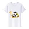 Casual Unisex Cartoon Minnie Tshirt Mickey Mouse Tops Graphic Clothes Summer Blouses T-shirt White 2000s Tees